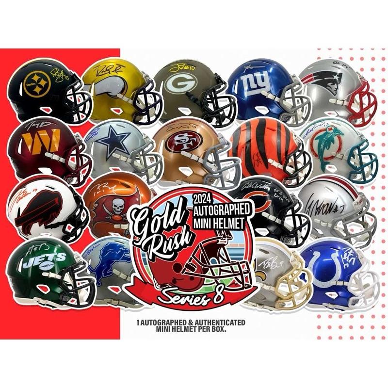 Gold Rush Auto Football Mini Helmet 2024 (Series 8)