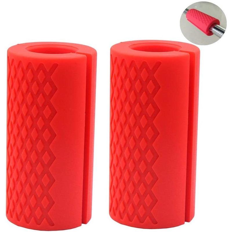 Barbell Grips - Thick Dumbbell Grips Arm Blaster Adapter with High-Density Silicone Rubber, Bar Grips for Weightlifting Muscle Growth Rapidly and Hands Stress Relieve