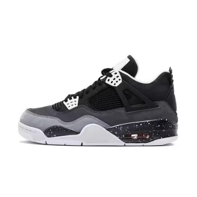 Hot selling Jordan 4 black and redcolor blocked fashionable classichigh top cushioned casual sportsshoes Winter Hot Sale -