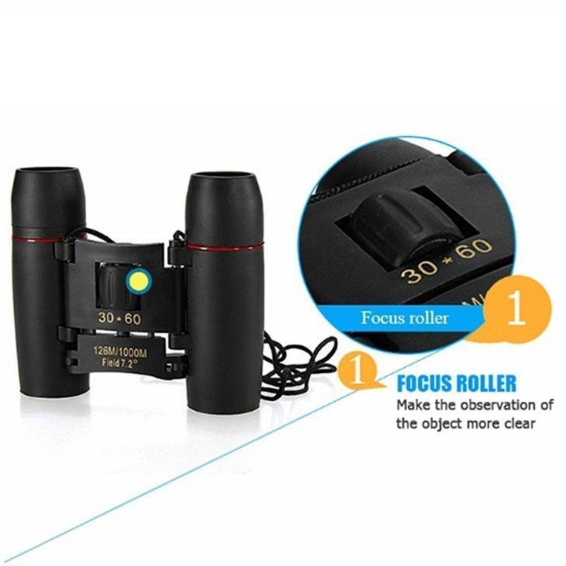 30x60 Binoculars, Portable Foldable Binoculars, Outdoor Travel Camping Hiking Visual Detectors, Camping & Hiking Equipment