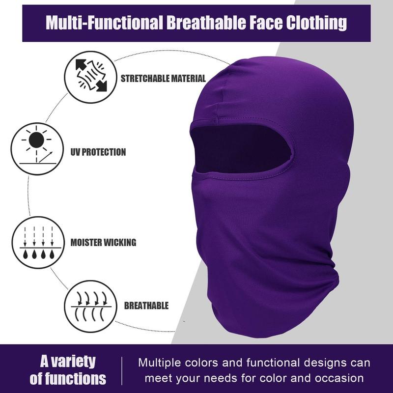 6-piece Ski Mask Full Face Mask Sunscreen Bandana Summer Ice Cool Neck Cover Men's Outdoor Cycling Use