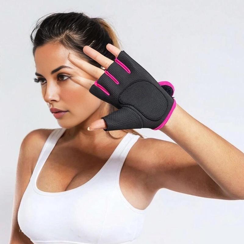 Half Finger Sports Gloves, 1 Pair Breathable Non-slip Hand Protection Gloves for Running, Gym, Workout, Fitness, Running, Cycling, Climbing, Exercise Equipment