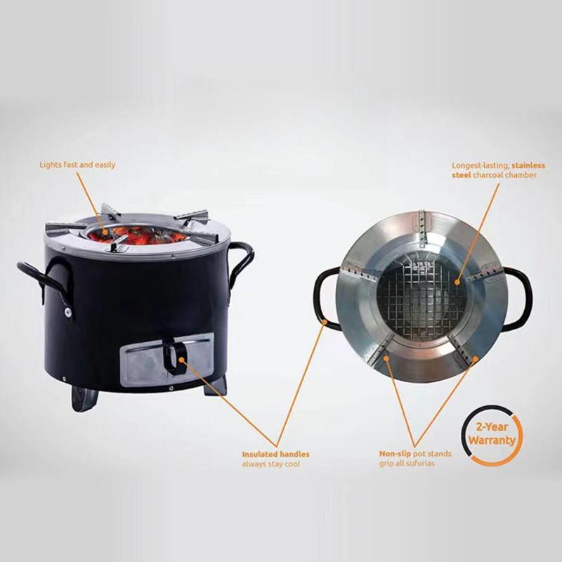 Stainless Steel Wood Stove, Multifunctional Outdoor Camping Kitchenware, Portable Camping Stove For Home Camping Kitchen