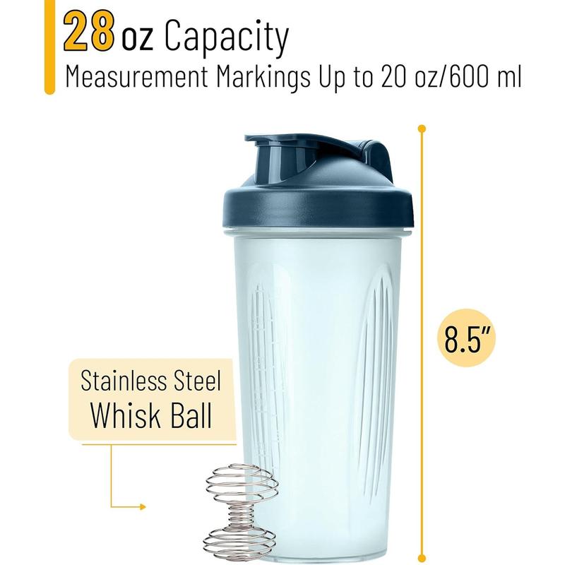 - Shaker Bottle for Protein Mixes, 28 oz, Protein Shaker Bottle with Wire Whisk Ball, Shaker Cup, Mixer Bottle, Protein Shake Bottles, Protein Bottle, Protein Shake Bottle