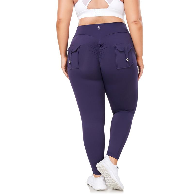 JOJOANS Plus Size Leggings with Pockets for Women High Waisted Yoga Workout Sports Casual Pants Bottoms Womenswear