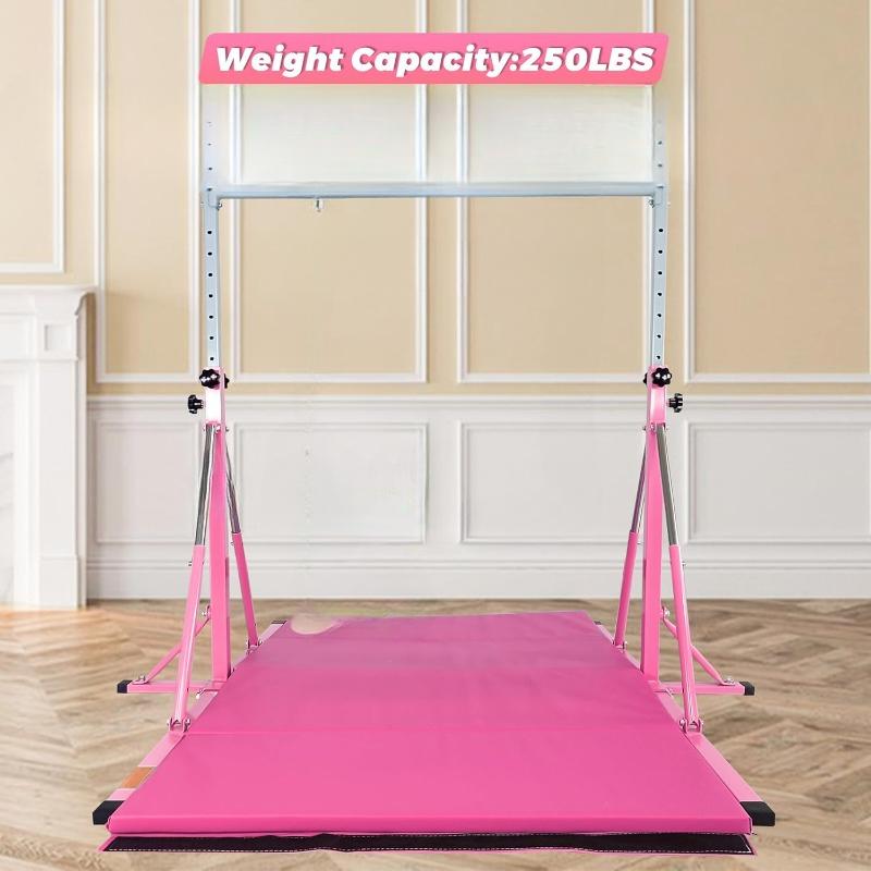 Gymnastics Bar,Horizontal bar,Adjustable Training Gymnastics bar,Triangle Stable Structure Gym Equipment for Home