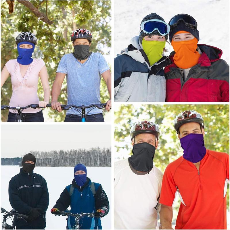 6-piece Ski Mask Full Face Mask Sunscreen Bandana Summer Ice Cool Neck Cover Men's Outdoor Cycling Use