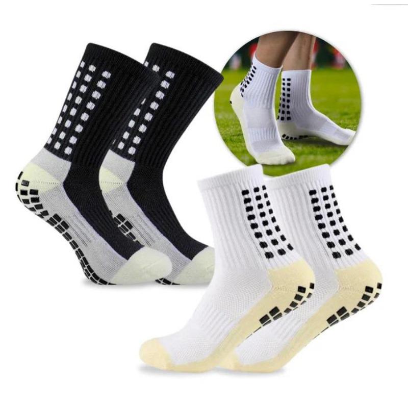 Men's  Socks 6 Pairs Mens Soccer Socks Grip Non-Slip Football Baseball Soccer Socks for Women Men's  Anti Slip Grip Pads Sports Athletic Socks