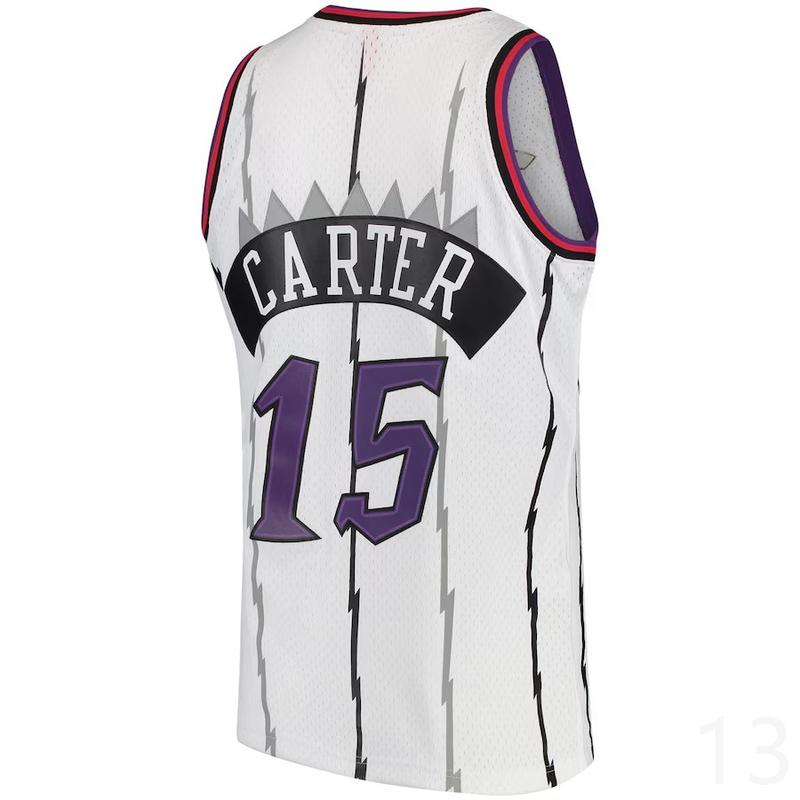 Vince Carter Men's Sleeveless stitched Basketball Jersey white 1998-99