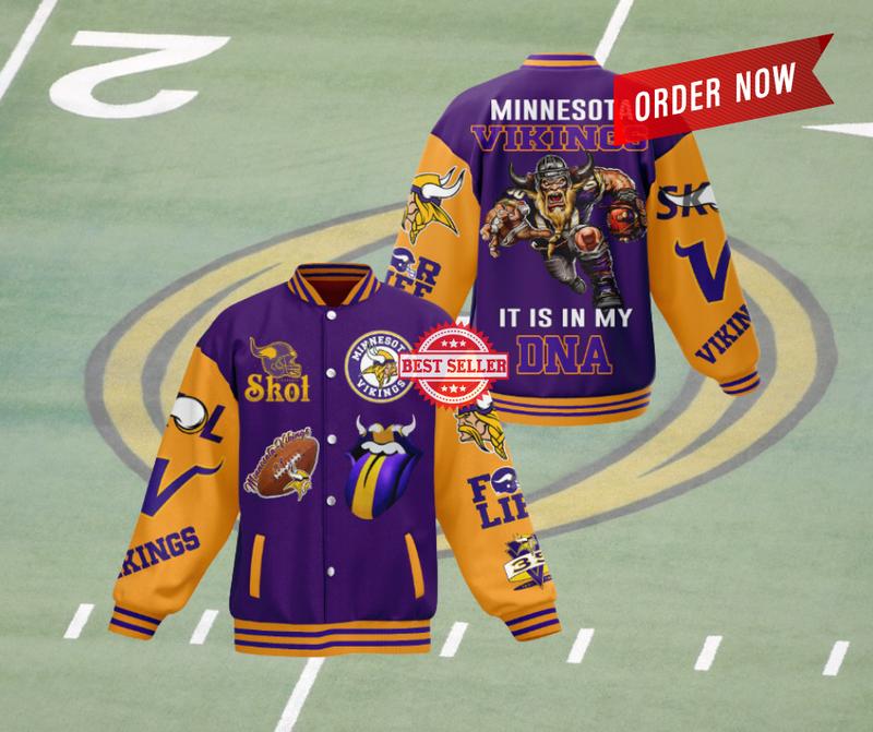 It Is In My DNA Viking Sport Jacket , Game Day Football Jacket, Football NFC North Team , Sunday Football, Gift For Him , Gift For her