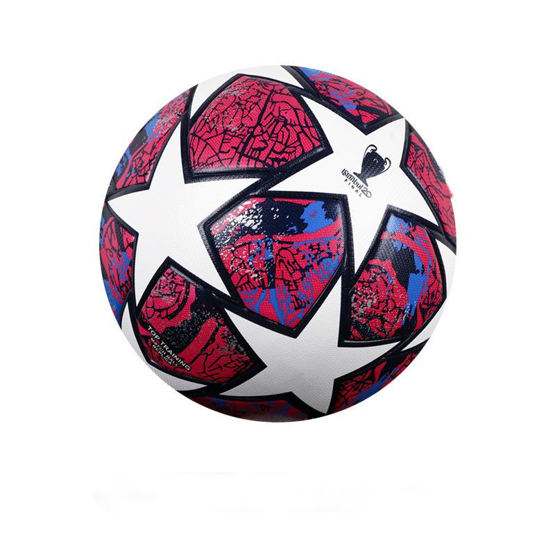 1Pc Soccer Ball Size 5Wear Rsistant Durable Soft PU Outdoor Football Training Seamless Soccer Ball Group Training Game Supplies