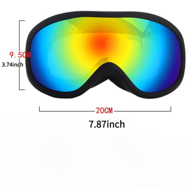 Christmas Double Layer Anti-fog Ski Goggles, 1 Count Windproof Skiing Goggles, Snowboarding Goggles, Winter Sports Equipment for Men & Women