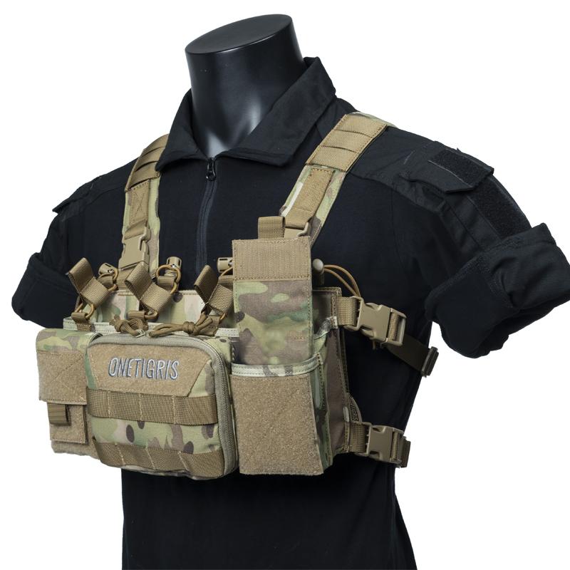 ONETIGRIS Chest Rig, MOLLE Chest Rigs Chest Rig Dangler Pouch Utility Admin Pouch IFAK Organizer