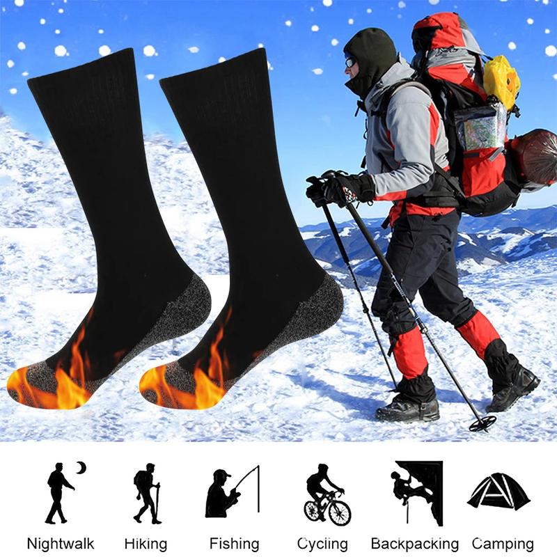 1-5Pairs Winter Self-Heating Socks for Men Women Thermal Heated Socks Elastic Anti-Slip Socks Outdoor Ski Tube Sock Foot Warmer