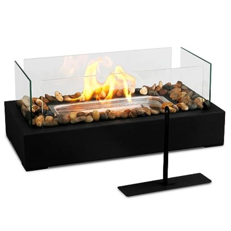 Portable Fire Pit, Rectangular Four-piece Heating Fire Pit, Barbecue Camping Accessories, Suitable for Heating, Viewing, Barbecue Fire Pit