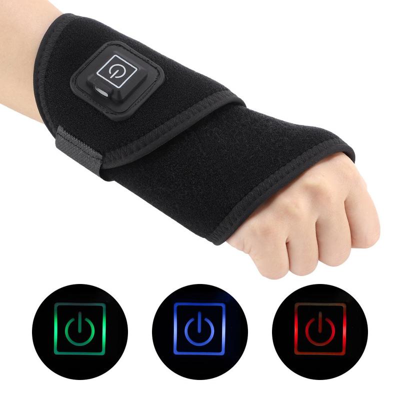 Electric Wrist Strap, 3-speed Temperature Heating Wrist Guard, Sports Fitness Care Wrist Brace, Suitable for Mummy Hand, Tendonitis, Mouse Hand