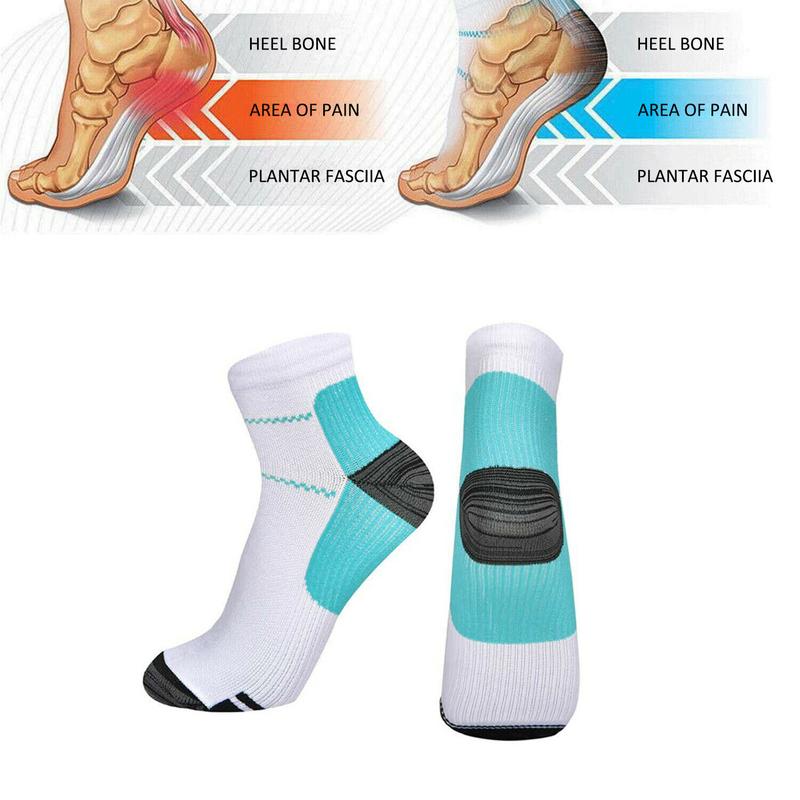 5 Pair Compression Socks, Non-slip Breathable Athletic Football Socks, Summer Compression Socks