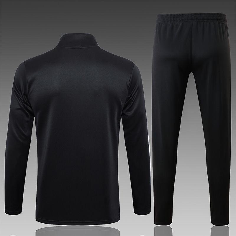24-25 Riyadh long zipper hooded training suit Soccer Jersey Fan Version Football Long Sleeves Men's sports suit