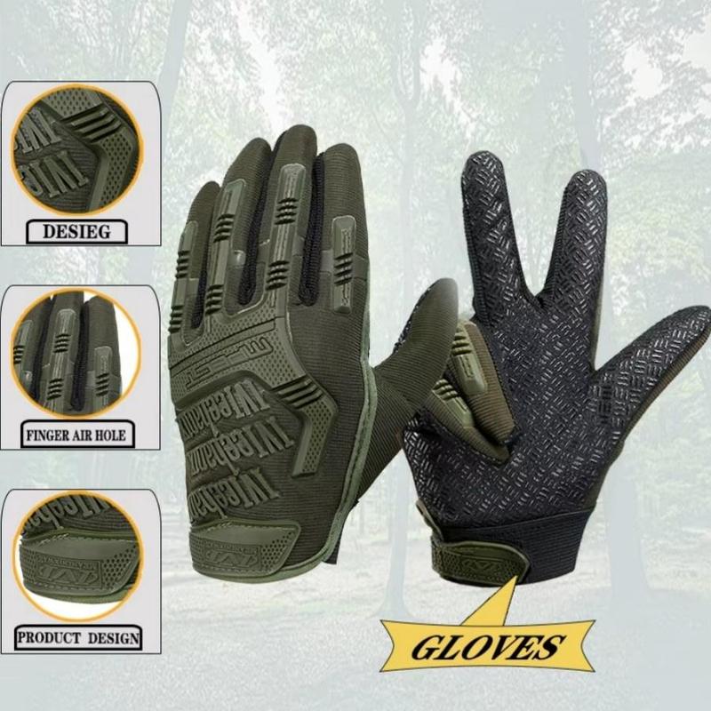 Full Finger Protective Gloves, Training Fighting Outdoor Bicycle Riding Gloves, Sports Gloves for Men & Women