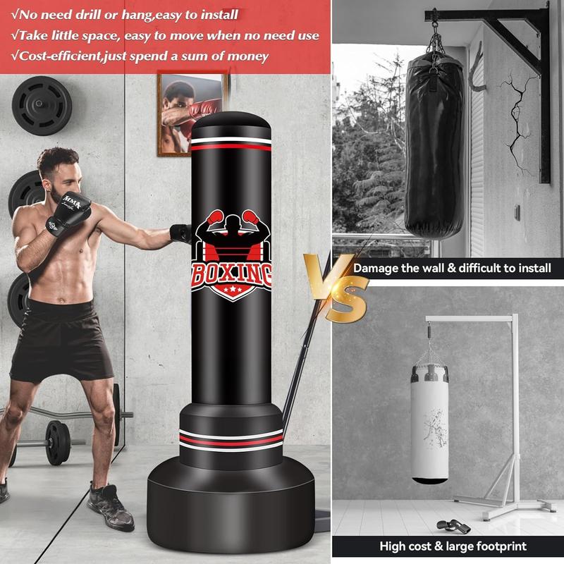 Heavy Boxing Bag with Stand for Adult Teens, 70