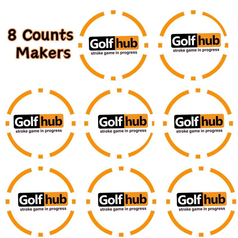 Golf Ball Marker Poker Chips, 8 Counts set Great Golf Accessories for Men Golfers, Professional Golf Training Supplies, Ideal Gift