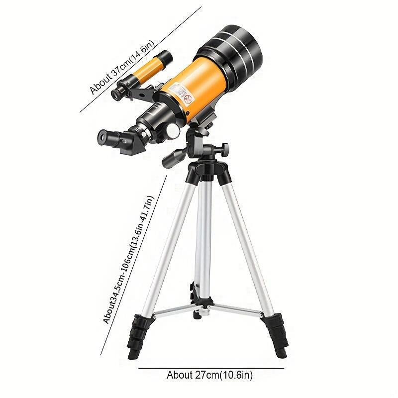 Professional High Definition Astronomical Telescope, 1 Set Portable Telescope with Phone Holder, Astronomical Telescope for Starry Sky Enthusiasts