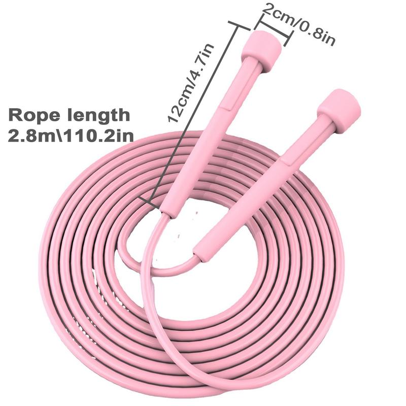 Skipping Rope, 1 Count Adjustable Jump Rope with Non-slip Handle, Speed ​​skipping, Fitness Equipment for Home Gym Workout