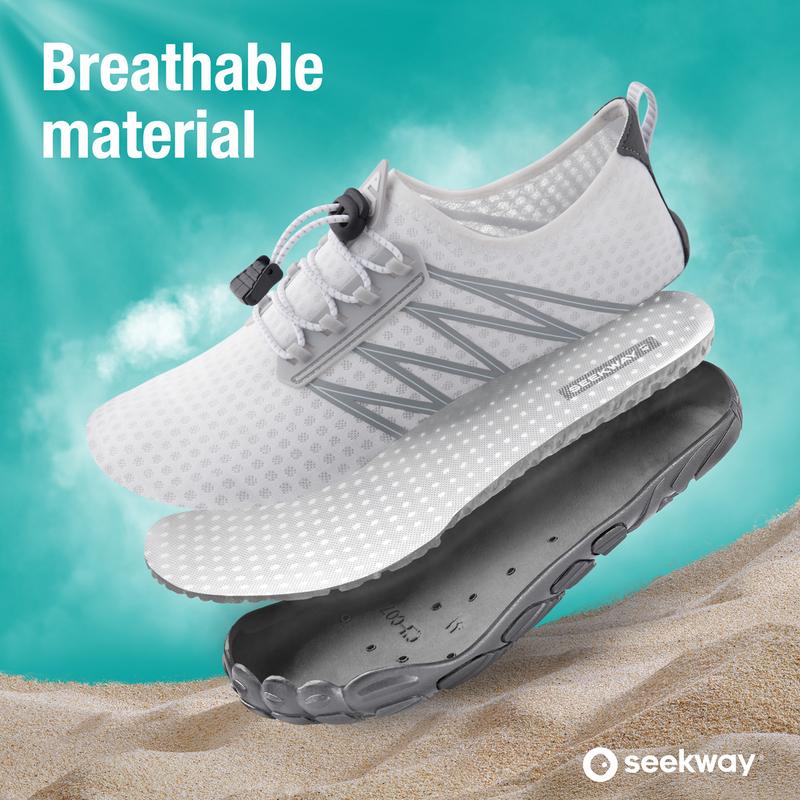 SEEKWAY Water Shoes for Women Adult Quick-Dry Aqua Sock Barefoot Men for Beach Swim River Pool Lake Hiking Kayaking Surfing SP001 quick dry