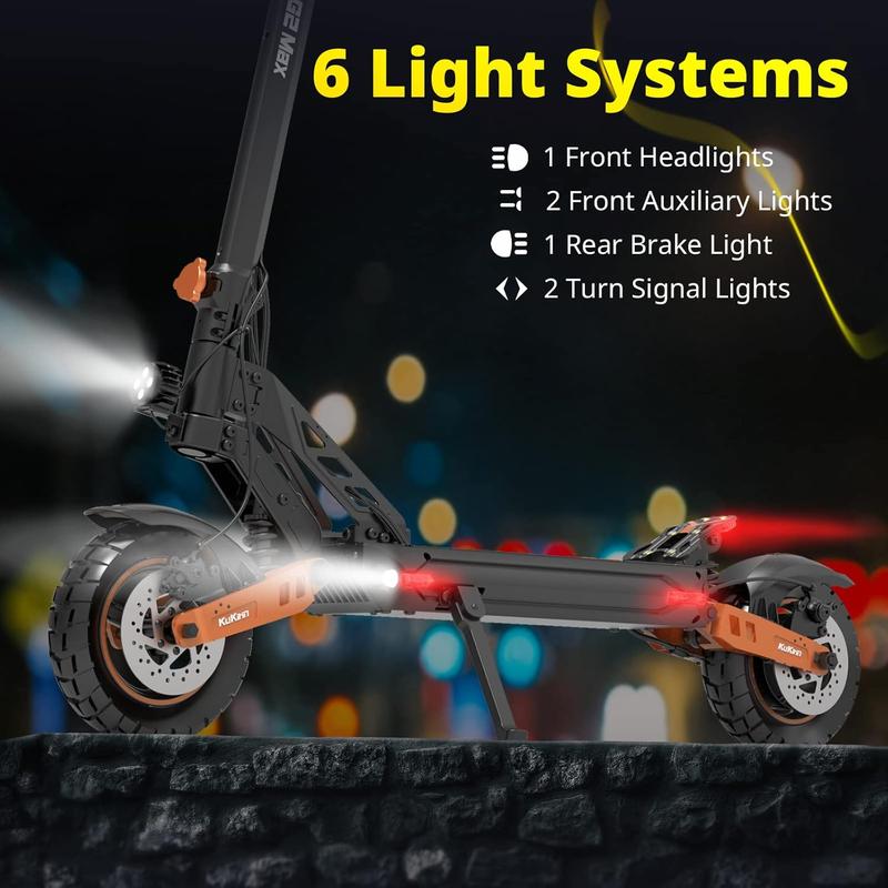 KUKIRIN G2 Max Electric Scooter - 49 Miles Range & 34 Mph Max Speed - 960WH Power - 1000W Motor