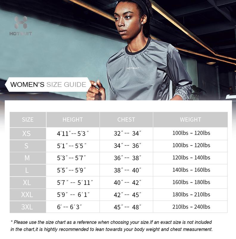 HOTSUIT Sauna Suit Women Men Anti Rip Sweat Suits Gym Boxing Workout Jackets