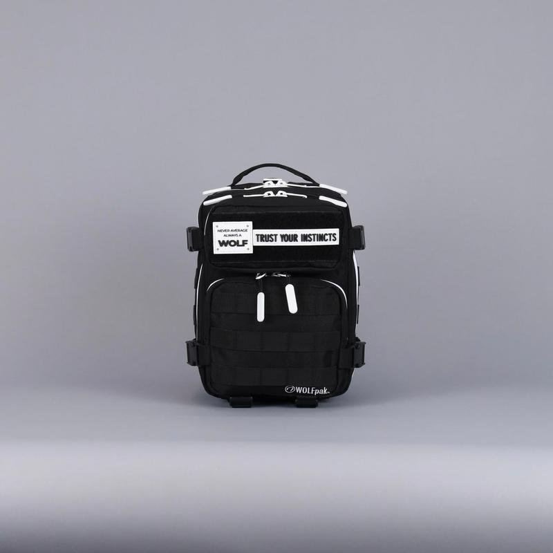 9L Backpack Mini Alpha Black White Accents