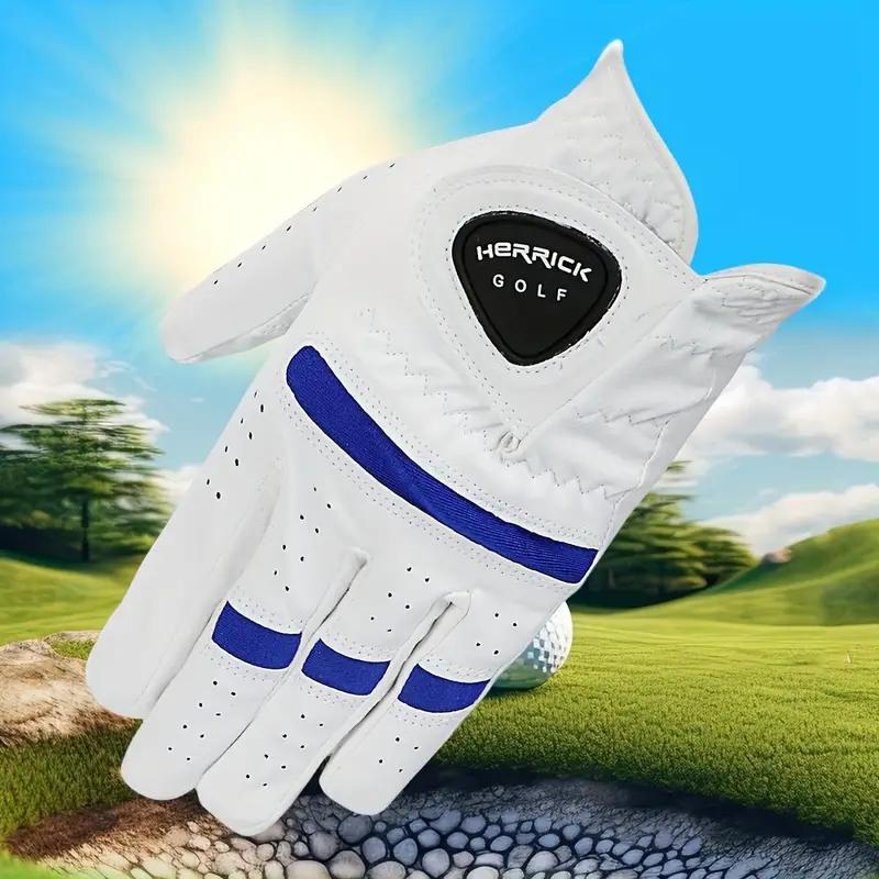 Lightweight Left Hand Golf Glove, 1 Count Soft and Durable Breathable Left Hand Full Finger Glove, Golf Accessories for Men, Golf Accessories 2024