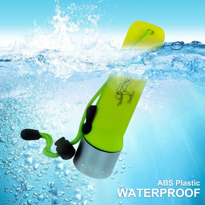 Portable Strong Light Diving Light, Waterproof Diving Flashlight, Suitable for Underwater Diving, Swimming, Emergency, Fishing, & Nighttime Walking (Battery Not Included)