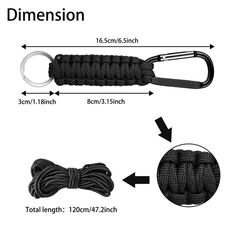 5x Survival Paracord Bracelet Emergency Cord Adjustable Wristband Camping Hiking