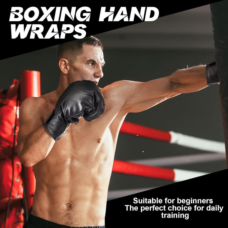 Hamoluxi  14 Pcs Boxing Set Including 2 Pair of 16 oz Boxing Gloves Headgear Helmet Boxing Hand Wraps Sport Mouth Guards