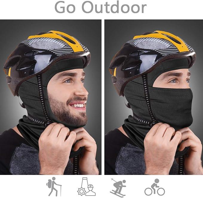 Balaclava Face Mask, Summer Cooling Neck Gaiter, UV Protector Motorcycle Ski Scarf for Men Women