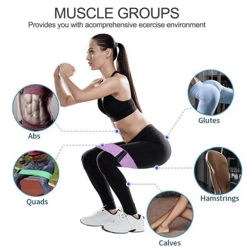 Summer Sports Exercise Resistance Loop Band Set, 3 Counts Elastic Squat Resistance Band, Yoga Stretch Strap, Gym Exercise Equipment For Home Workout, Gymtok, Fall Gift, Boyfriend Gift, Christmas Gift