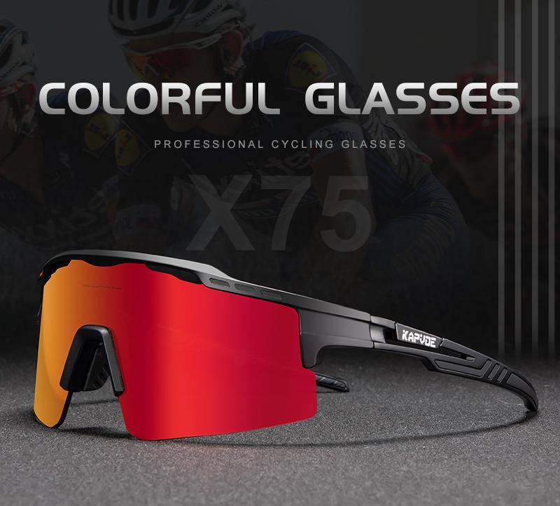 KAPVOE Polarized Cycling Glasses Men Women Outdoor Sports Riding Driving Sunglasses UV400 Sunglasses