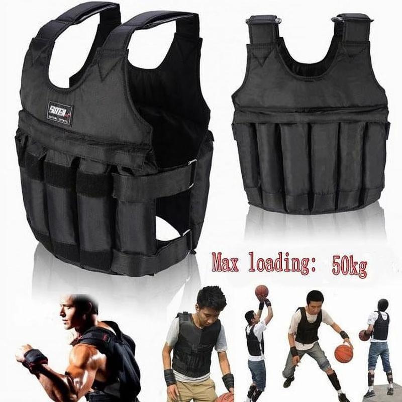 IronFlex™ Adjustable Weighted Vest: 20-110 lbs Workout Gear for Men weighted vest