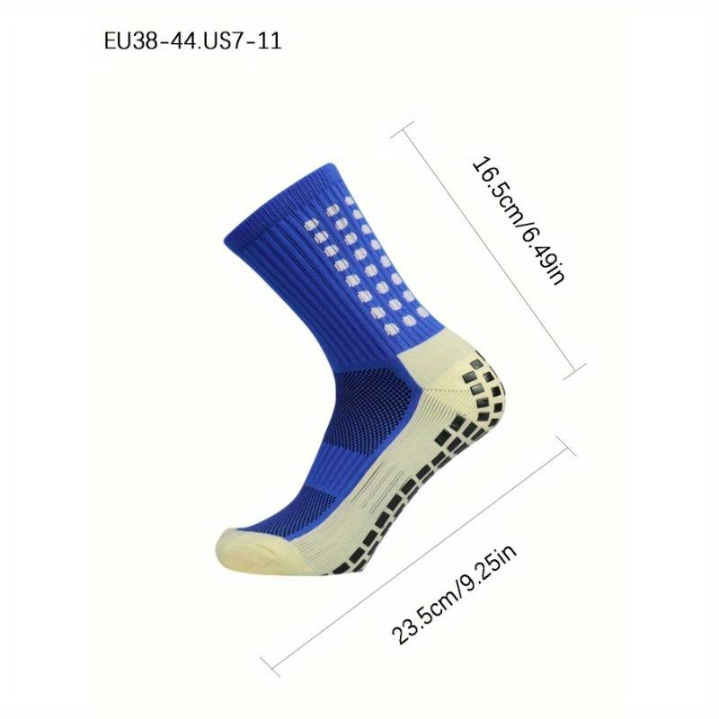 5 10 Pairs Unisex Athletic Socks, Non-Slip Grip Soccer Socks, Comfortable Breathable Sweat Absorbing Athletic Socks, Suitable for Outdoor Sports and Daily Wear