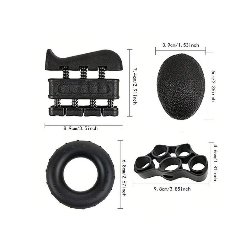 5-Piece Set, Grip Strength Adjustable Fitness Equipment Silicon Gel Counting Grip Strength Set