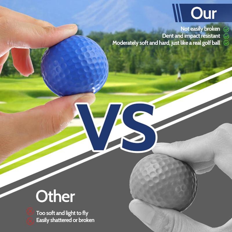 20 count Foam Golf Balls, 41mm Practice Golf Balls, Realistic Feel and Long Lasting Limited Fligh Practice Golf Balls for Backyard, Soft Golf Balls for Indoor or Outdoor