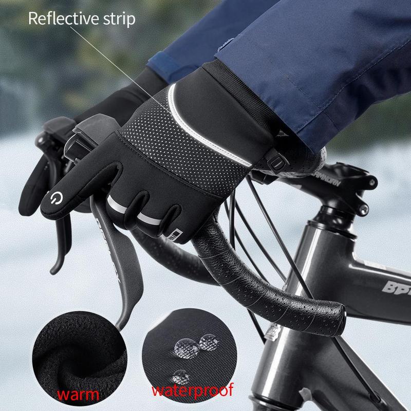 Windproof Winter Gloves, Touch Screen Gloves, Thermal Warm Gloves for Men and Women, Sports Gloves for Outdoor Cycling, Running, Hiking