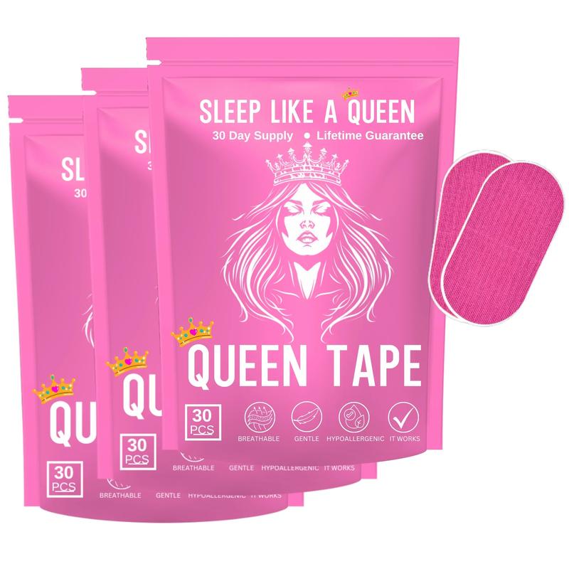 King & Queen Mouth Tape Combo  – one month supply each - 30 pieces Each, sports accessories, mouth tape, king queen tape