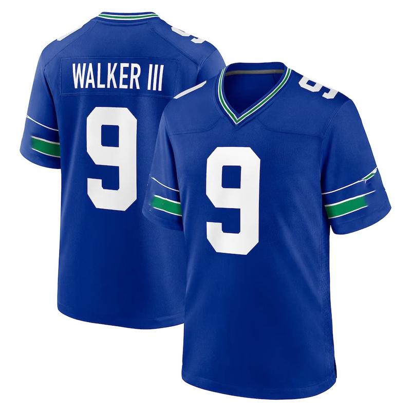 Walker III #9 Seahawks Jersey, Metcalf #14, Lockett #16, Woolen #27, Smith #7 - Seahawks Limited Jersey - Personalized Seahawks Limited Edition Jersey