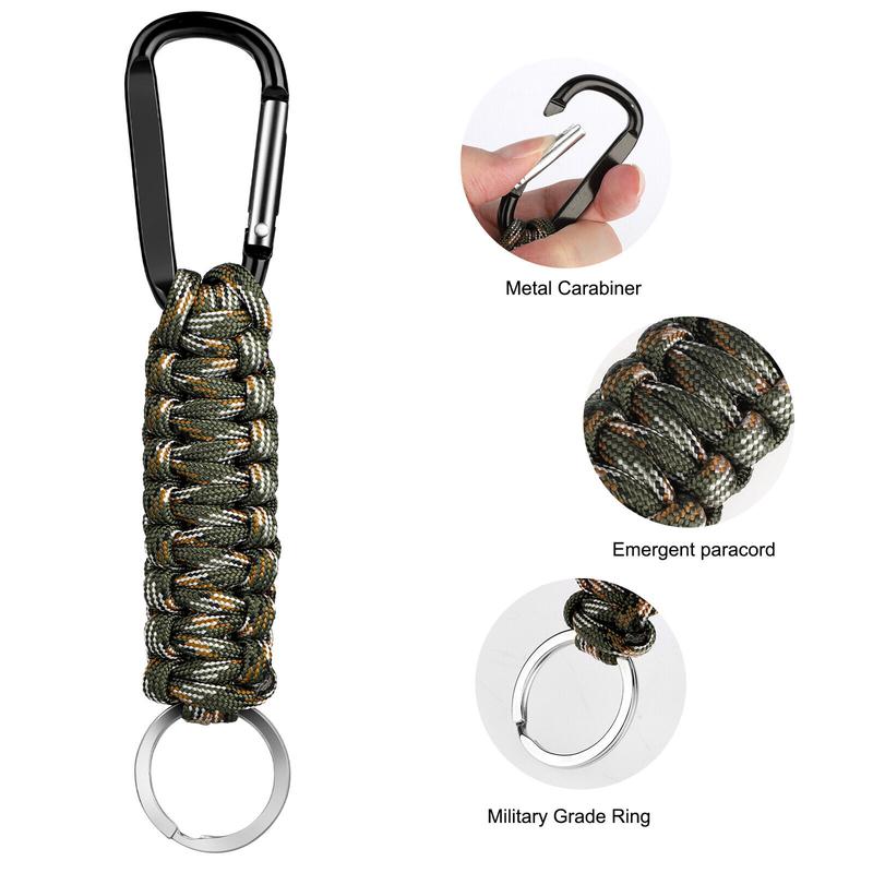 5x Survival Paracord Bracelet Emergency Cord Adjustable Wristband Camping Hiking