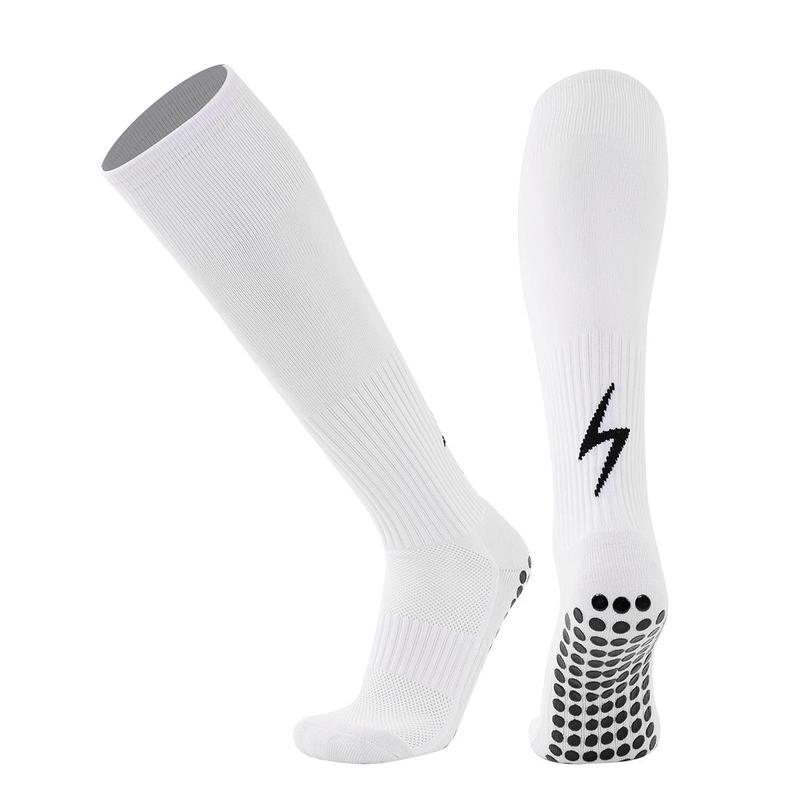 Professional Football Socks, 1 Pair Non-slip Breathable Comfortable Long Sports Socks for Men & Women, Athletic Socks for Running Jogging Training