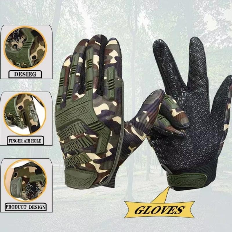 Full Finger Protective Gloves, Training Fighting Outdoor Bicycle Riding Gloves, Sports Gloves for Men & Women