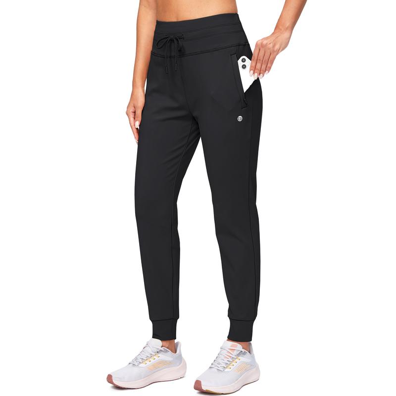 G Gradual Women's Fleece Lined Joggers High Waisted Water Resistant Thermal Winter Sweatpants Running Hiking Pockets