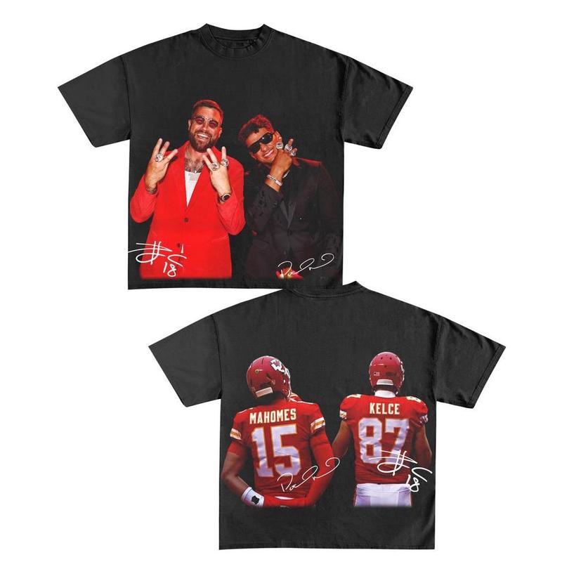 Patrick Mahomes and Travis Kelce Rings  Football, Chiefs Graphic, Sports Fan Art, Printable T-Shirt